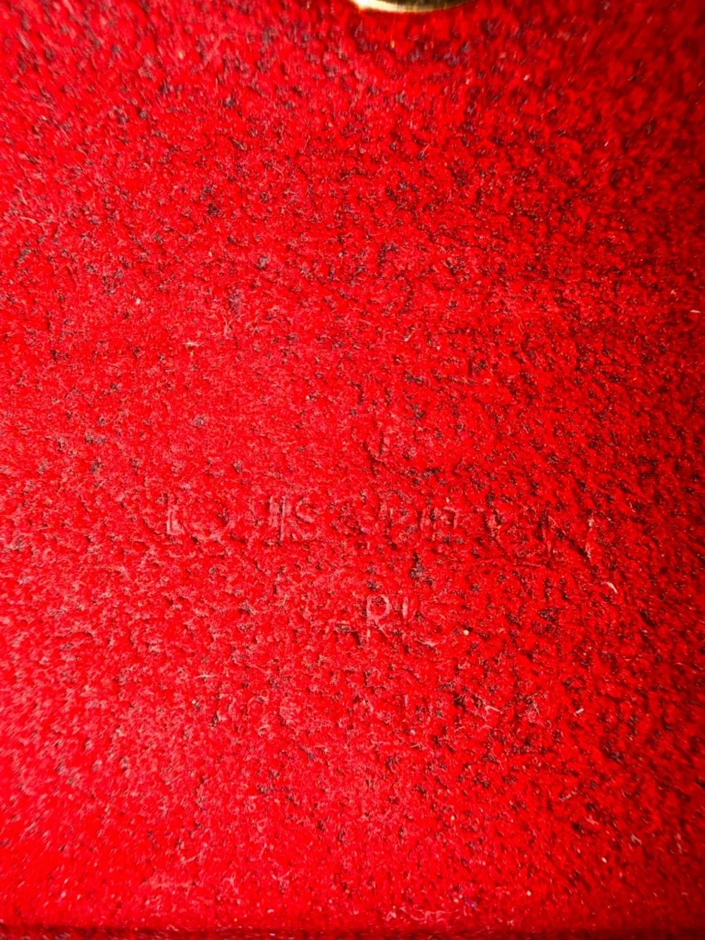 Louis Vuitton Monogram Shoulder Bag with Red Trim and Vachetta Strap